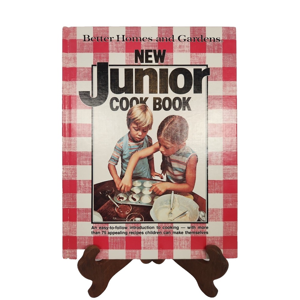 Better Homes and Gardens New Junior Cook Book 1979 Vintage Hardcover Red Plaid